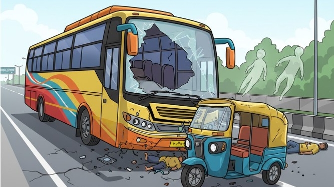 গোপালগঞ্জে বাস-ইজিবাইক সংঘর্ষ; নিহত ২