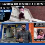 ইলফোর্ডে বহুতল ভবনে  ঝুলে থাকা শিশুকে   ক্যাচ ধরে রক্ষা