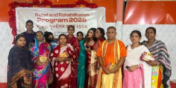 বরিশালে ত্রাণ ও জীবিকা পুনর্বাসন কর্মসূচি সম্পন্ন করলো হিন্দু এইড ইউকে