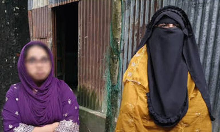 স্ত্রীর অধিকারের দাবিতে  এক সপ্তাহ ধরে একসঙ্গে দুই নারীর অনশন প্রবাসীর বাড়িতে
