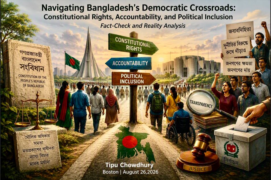 বাংলাদেশের গণতান্ত্রিক সন্ধিক্ষণ পেরিয়ে: সাংবিধানিক অধিকার, জবাবদিহিতা এবং রাজনৈতিক অন্তর্ভুক্তি