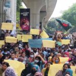 নিয়োগপত্রের দাবিতে শাহবাগে প্রাথমিকের চাকরিপ্রার্থীদের অবস্থান