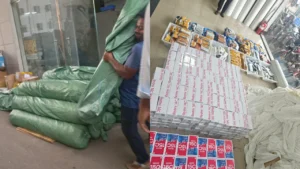 শাহজালাল বিমানবন্দরে গার্মেন্টস ফেব্রিকের আড়ালে ১,৬৫৫টি দামি মোবাইল জব্দ