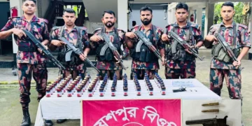 চুয়াডাঙ্গার সীমান্তে বিজিবির অভিযানে পিস্তল ও মাদক উদ্ধার